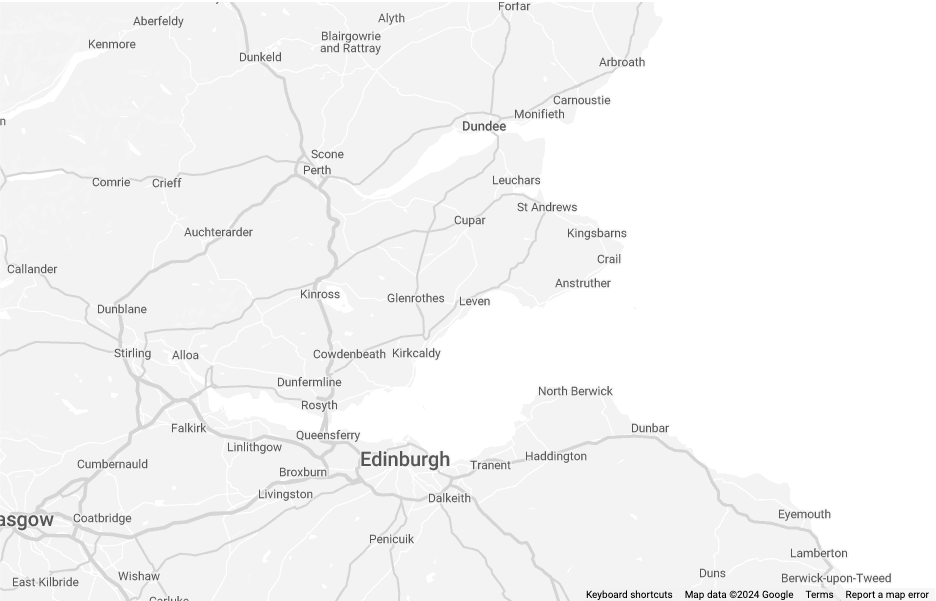 Map of St Andrews area